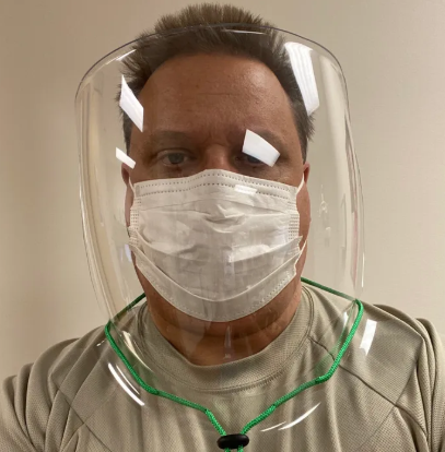 The CC Shield, total face and neck protection